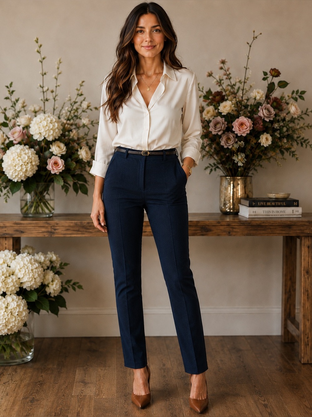 Veronica Beard High Rise Tailored Denim Trousers Size 8 NWOT